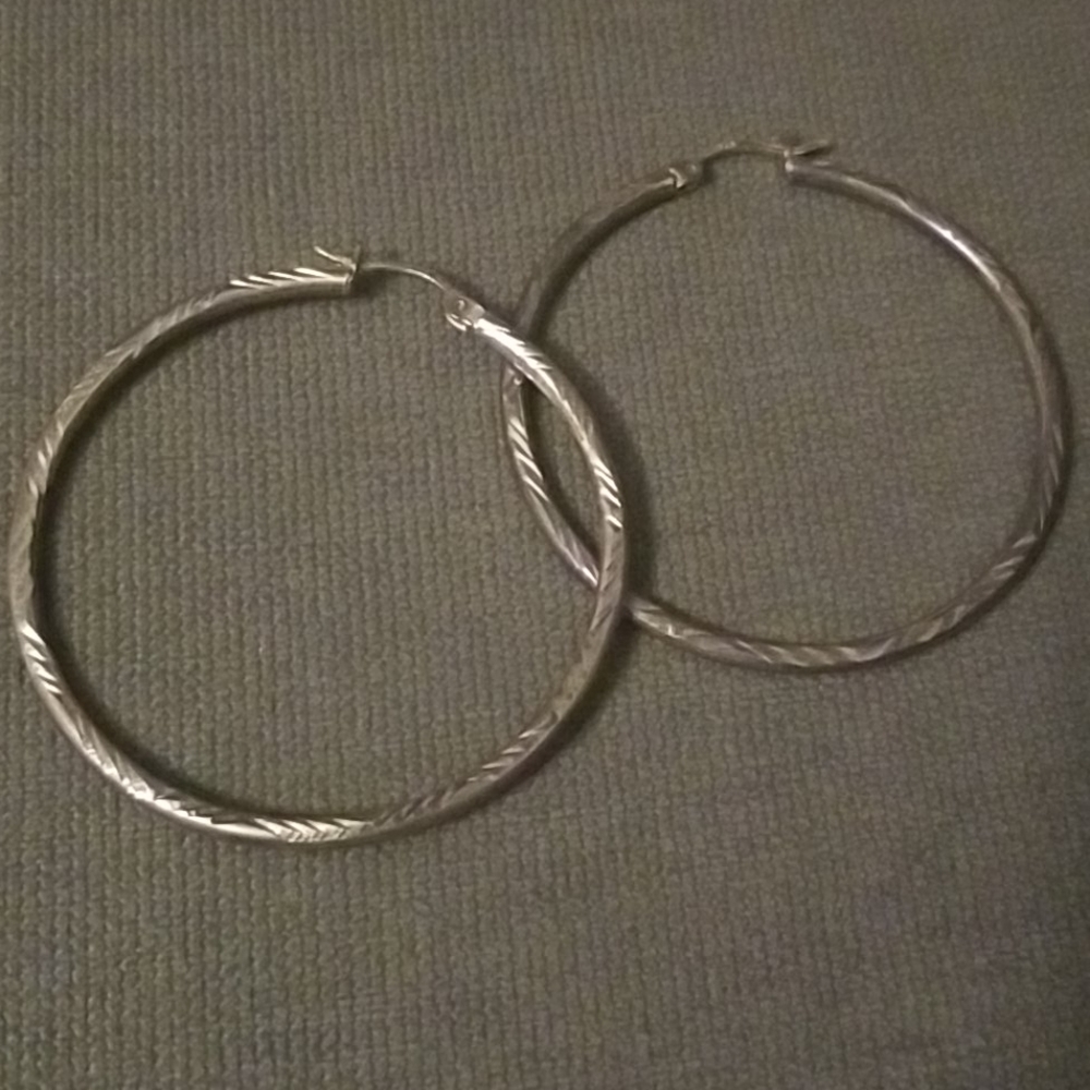Sterling Silver Hoops